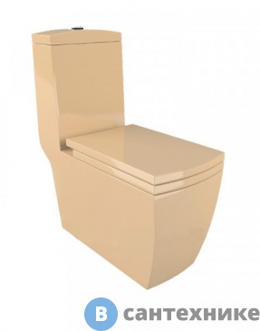 картинка Унитаз с бачком Arcus 050 бежевый моноблок (без сиденья)