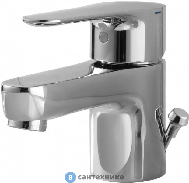 Смеситель Jacob Delafon JULY E16027-4-CP раковину, однорычажный на 1 отв., донный клапан (хром)