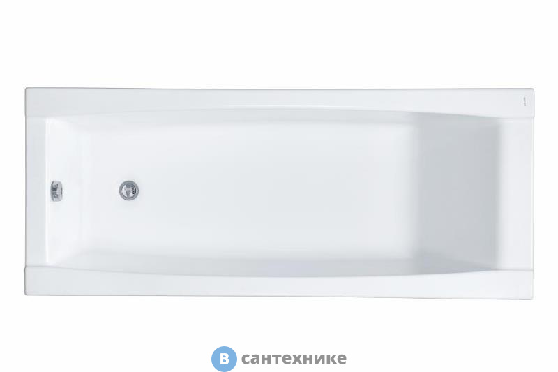 Ванна акриловая Santek Санторини 170х70 (1WH302487), без каркаса и сифона