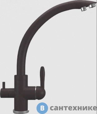 картинка Смеситель для кухни Domaci Солерно UQ-017-06 трюфель (551863)