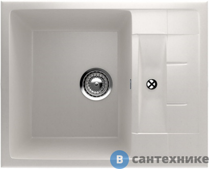 картинка Кухонная мойка Ulgran U-207-331 белый 610х495