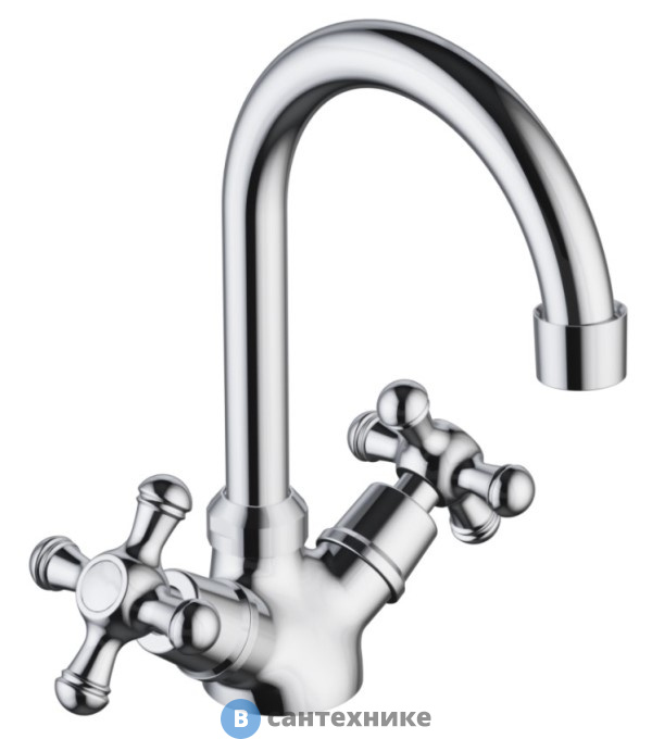 Смеситель Damixa Retro 230210000 ля умывальника без д/к