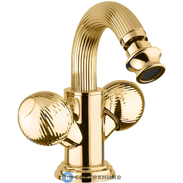 Смеситель Cezares OLIMP-BS2-03/24-M на биде с донным клапаном, золото