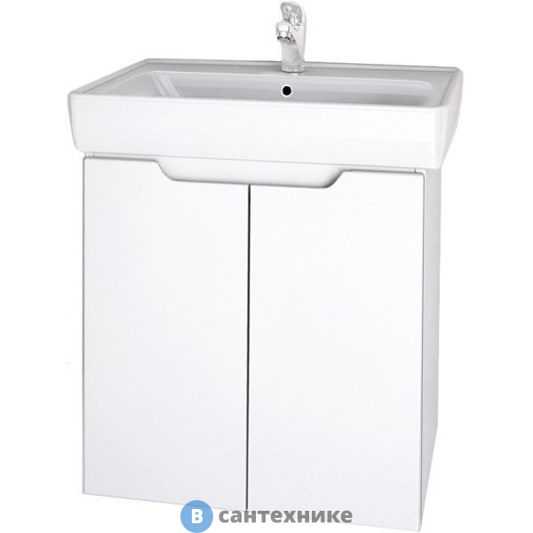 Тумба под раковину Dreja MINI 60, белая (99.0202)