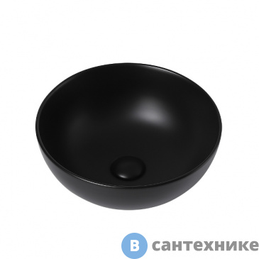 картинка Раковина ABBER Bequem AC2105MB накладная чёрная матовая