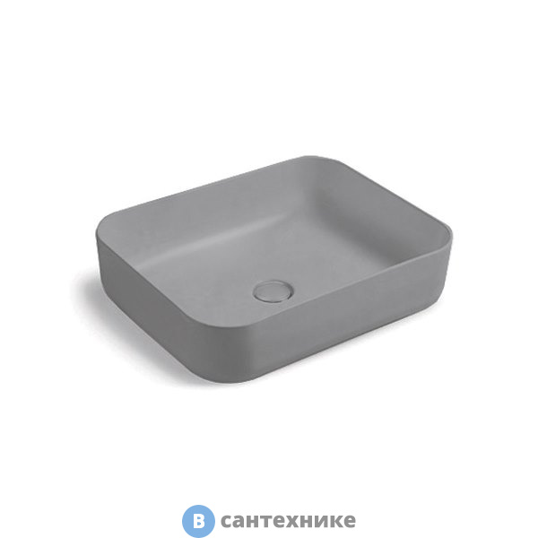Раковина Vincea VBS-105MG, 500*410*130, накладная, матовый серый