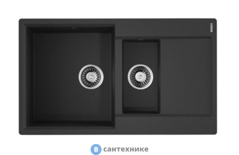 Кухонная мойка OMOIKIRI Daisen-86-2-BL черный (4993477)