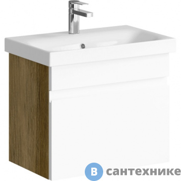 картинка Тумба под раковину Aqwella SMART 60 SRT0106DB (подвесная, дуб балтийский)