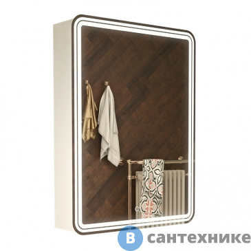 картинка Зеркало-шкаф AZARIO Adriana 1П с подсветкой 600*800 (CS00069512)