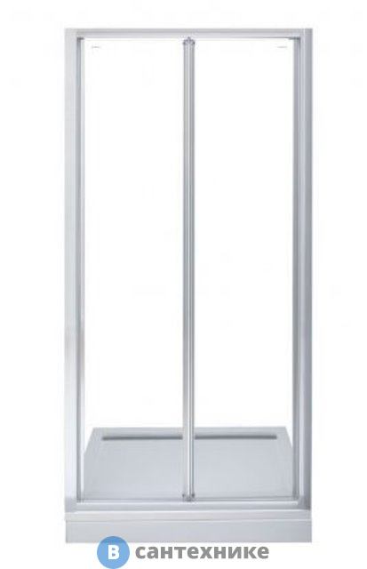 Складная дверь Aquanet NAA6422 Alfa (1000х2000) стекло прозрачное хром (210022)