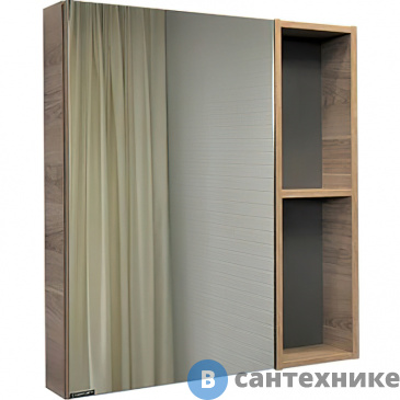 картинка Зеркало-шкаф Comforty Дуэт-75 дуб натуральный