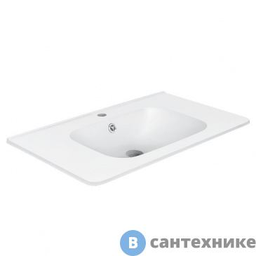 картинка Раковина Vincea VCB-2VP800W из искусственного камня, белый