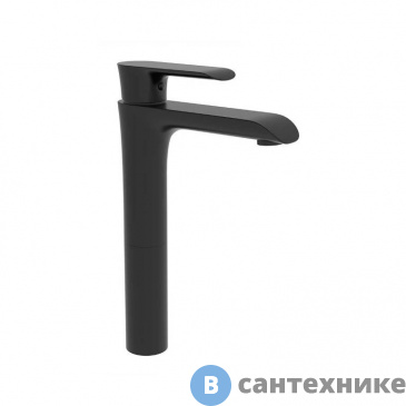 картинка Смеситель Vincea Esse VBF-1E2MB для раковины, однорычажный, черный