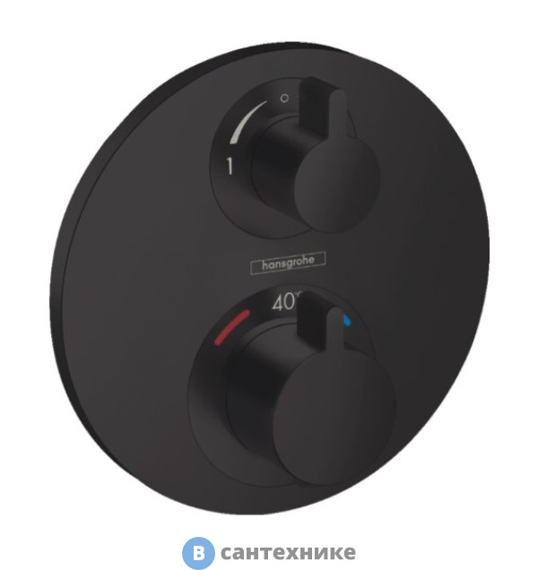 Смеситель Hansgrohe Ecostat S 15758670 терм. с з/п вент., без внутренней части