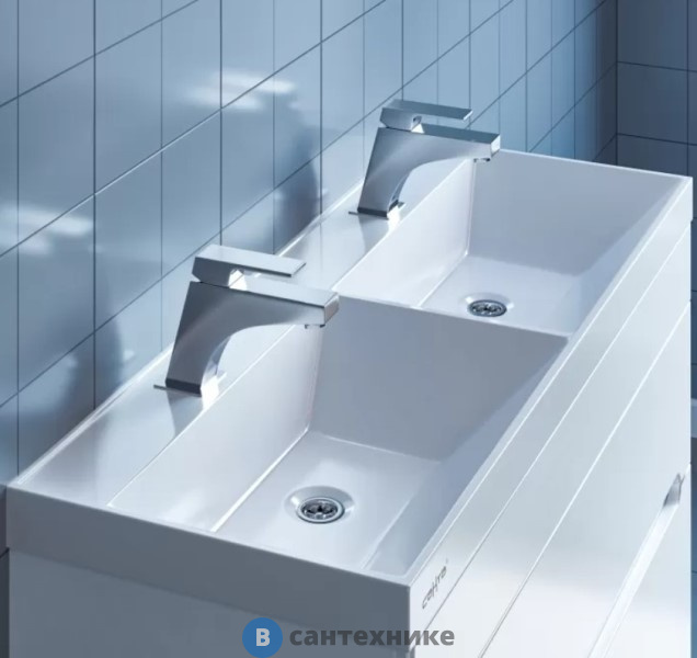 Умывальник Юпитер 100 с двойной чашей СанТа (Юпитер100)