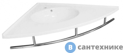 картинка Раковина Акватон Меблико левая угловая 102х77 белая (1A70033RMB01L)