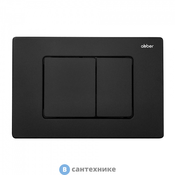 Кнопка смыва ABBER AC0120MB черная матовая