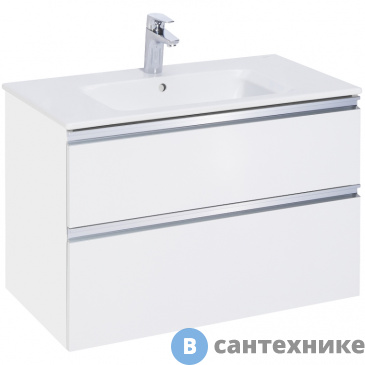 картинка Тумба под раковину Roca GAP 78,5 A857399806 подвесная, белый глянец