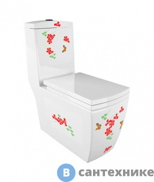 картинка Унитаз с бачком Arcus 050 моноблок белый DW (без сиденья)