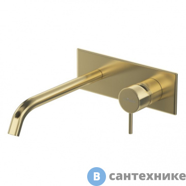 картинка Смеситель Cezares LEAF-BLI1-L-SR для раковины встраиваемый, однорычажный, Sunrise