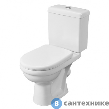 картинка Унитаз-компакт Santeri Визит белый (+арм, крепл.,сид.)