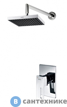 картинка Встраиваемый комплект WasserKRAFT A12528 для душа с верхней душевой насадкой