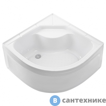 картинка Ванна акриловая WEMOR 110/110/55 C полукруг 1100*1100*550 мм (10000005551)