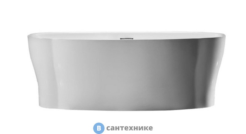 Акриловая ванна BelBagno BB403-1700-850 отдельностоящая, овальная