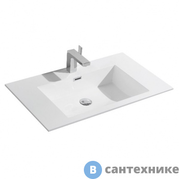 картинка Раковина Vincea VCB-13800W из искусственного камня, белый