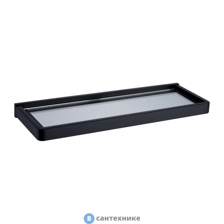 Полка стеклянная ABBER Westen AA1759B черная матовая