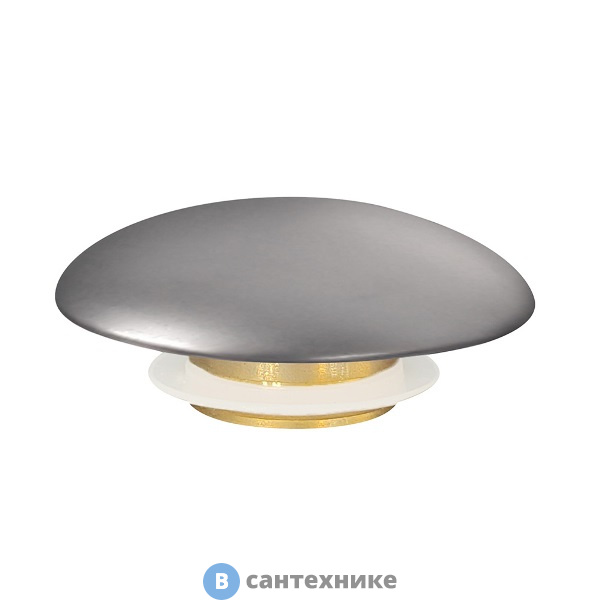 Накладка на слив для раковины ABBER AC0014MS серебряная матовая, керамика
