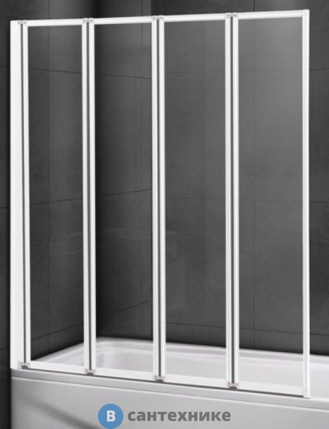 Шторка Cezares RELAX-V-4-100/140-C-Bi на ванну (1000х1400)