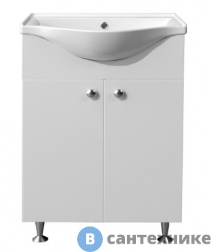 картинка Тумба Loranto Моника New 65 (660*830*450) с раковиной (арт. 7065) Basic 65 (CS00071367)