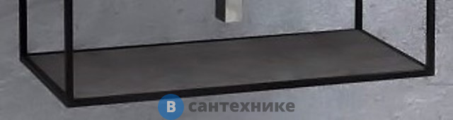 Вставка Cezares в дно алюминиевого металлического каркаса под раковину CADRO-67-MENS-NO Nero Opaco (66,3x42,3x1,6)