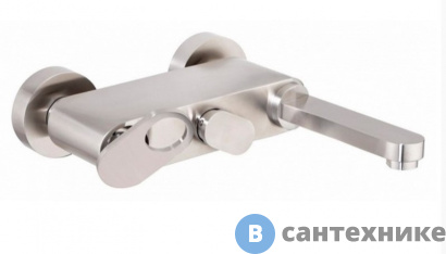 картинка Смеситель Cezares BUTTERFLY-VM-04 для ванны и душа однорычажный, сатин