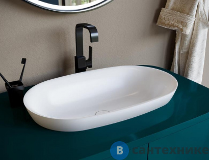 картинка Раковина Salini Morea 645х387х160 S-Stone, матовый (1802201M)