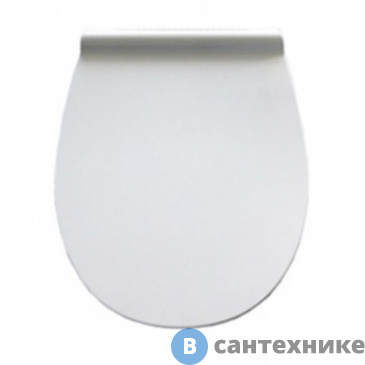 картинка Сиденье Santek 1.WH30.2.412 для унитаза ЦЕЗАРЬ тонкое с микр., с функцией быстрого снятия (белый)