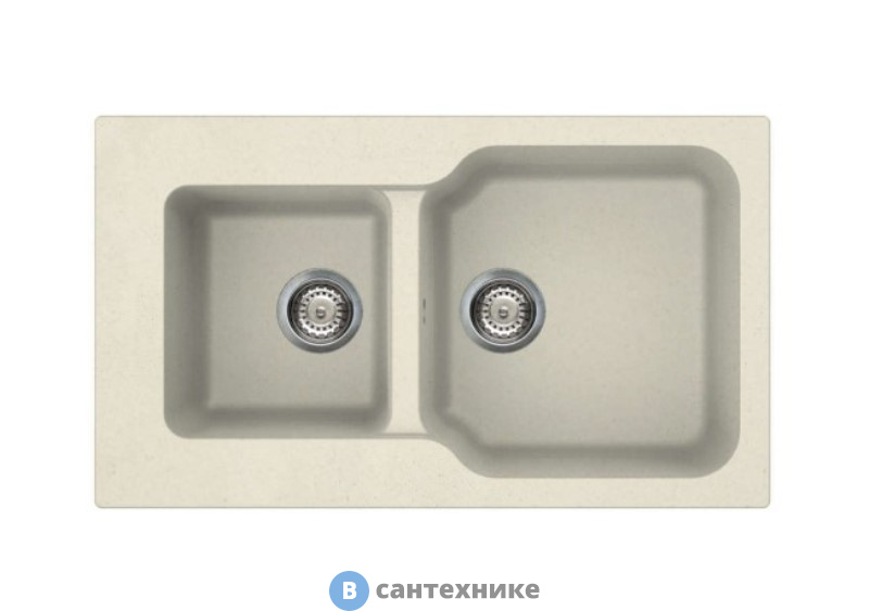 Кухонная мойка OMOIKIRI Maru 86-2-BE ваниль (4993285)