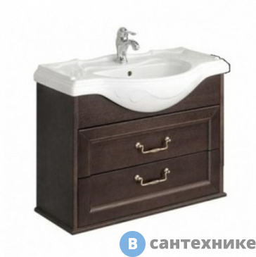 картинка Модуль для раковины Roca AMERICA ZRU9302962 103,5х34,2х60,4 (дуб темный)