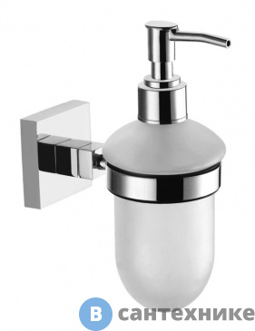 картинка Дозатор AZARIO RINA для жидкого мыла стеклянный, хром (AZ-87012)