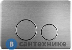 Клавиша смыва IDDIS Unisteel UNS10S0i77 универсальная, нержавеющая сталь