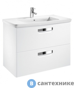 картинка Тумба под раковину Roca GAP ZRU9302733 белый (67,7х41,2х60)