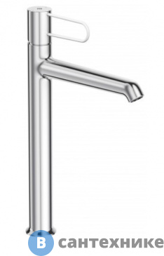 картинка Смеситель Jacob Delafon ODEON RG E21030-00-CP высокий с д/к, корпус хром, ручка белая