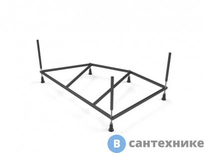 картинка Рама д/ванны Cersanit Kaliope 153 NEW метал. в комплекте со сборочным пакетом (K-RW-KALIOPE*153n)