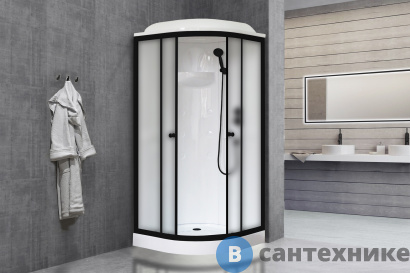 картинка Душевая кабина Royal Bath RB 90HK1-M-BL 900x900x2170 (матовое) (RB90HK1-M-BL)