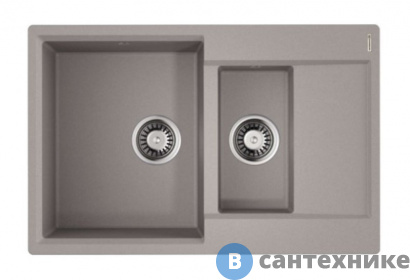 картинка Кухонная мойка OMOIKIRI Daisen-78-2-GR grey (4993332)