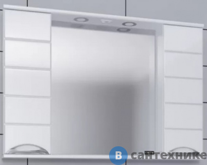 картинка Зеркало СанТа Родос-100 свет (106018)