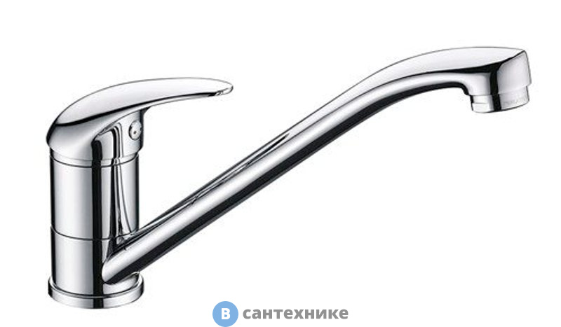 Смеситель WasserKRAFT Isen 2607 для кухни с поворотным изливом латунь, хромоникелевое покрытие