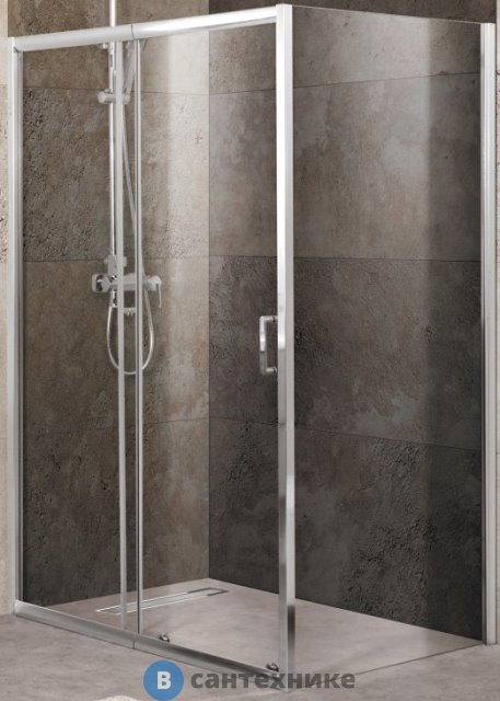 Душевой уголок BelBagno UNIQUE-AH-1-100/115-80-C-Cr без поддона