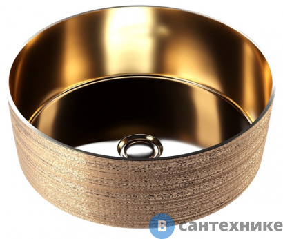 картинка Раковина Grossman GR-5010GG (355*355*115) золото